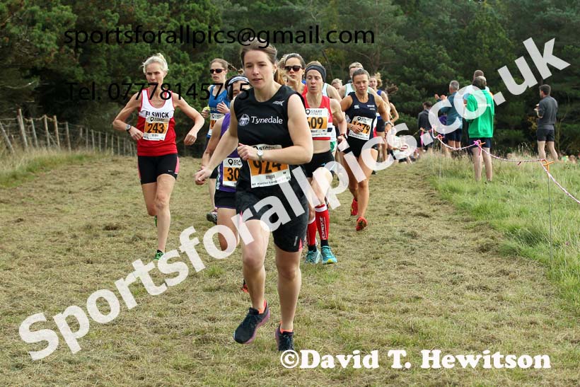 Senior womens 2021 North Eastern Harrier League, Druridge Bay. Photo: David T. Hewitson/Sports for All Pics
